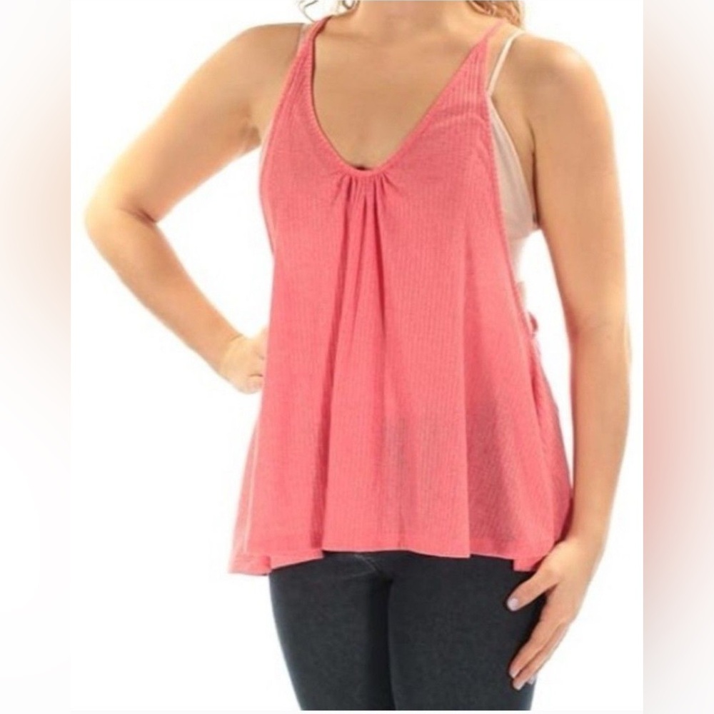 Free People Ribbed Racer Back Tank